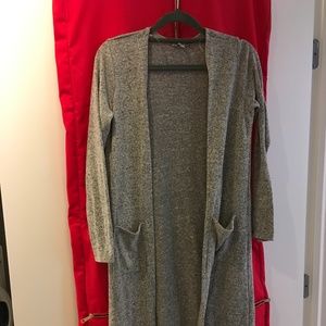 Long cardigan duster sweater